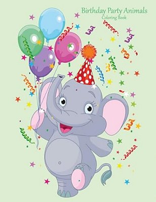 Birthday Party Animals Coloring Book 1-..