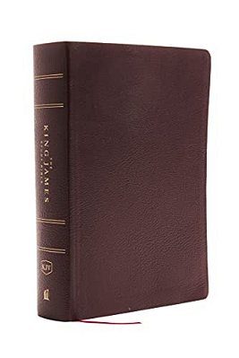 The King James Study Bible, Bonded Leather, Burgundy, Full-Color Edition-..