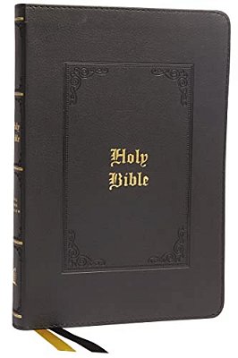 Kjv Holy Bible: Large Print Thinline, Black Leathersoft, Red Letter, Comfort Print: King James Version-..