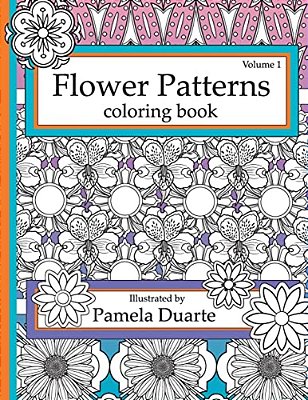 Flower Patterns Coloring Book, Volume1-..