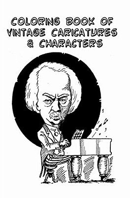 Coloring Book Of Vintage Caricatures And Characters-..
