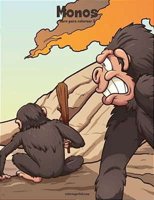 Monos Libro Para Colorear 2-..