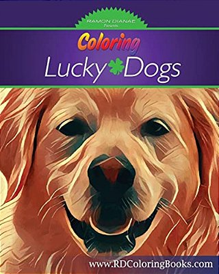Coloring Lucky Dogs: Adult Coloring Book-..