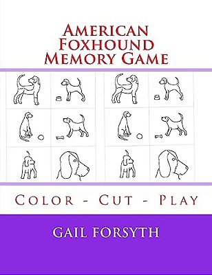 American Foxhound Memory Game: Color - Cut - Play-..
