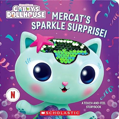 Mercat's Sparkle Surprise!: A Touch-And-feel Storybook (Gabby's Dollhouse)-..