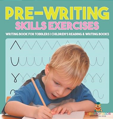Pre-Writing Skills Exercises - Writing Book For Toddlers Children's Reading & Writing Books-..