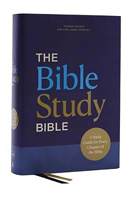 Nkjv, The Bible Study Bible, Hardcover, Comfort Print: A Study Guide For Every Chapter Of The Bible-..