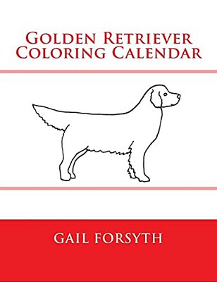 Golden Retriever Coloring Calendar-..