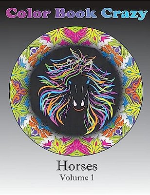 Color Book Crazy Horses Volume 1-..