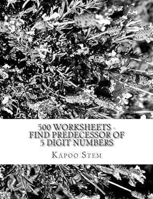 500 Worksheets - Find Predecessor Of 5 Digit Numbers: Math Practice Workbook-..