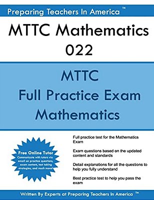 Mttc Mathematics 022: Mttc Math Michigan Test For Teacher Certification-..