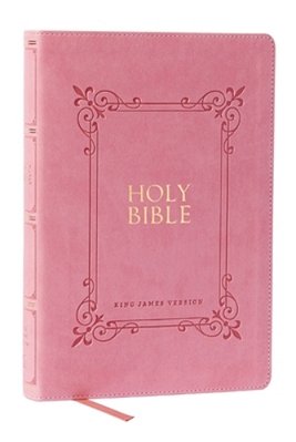 Kjv Holy Bible: Large Print With 53,000 Center-Column Cross References, Pink Leathersoft, Red Letter, Comfort Print (Thumb Indexed): King James Versio-..