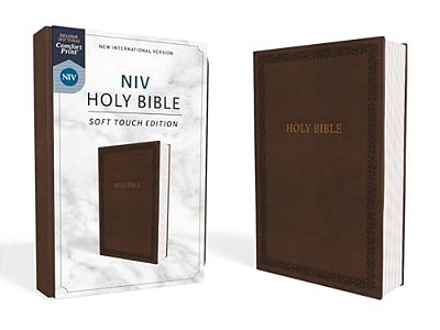 Niv, Holy Bible, Soft Touch Edition, Imitation Leather, Brown, Comfort Print-..