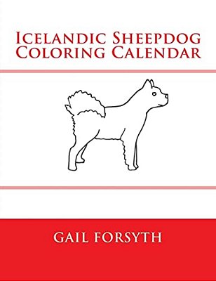 Icelandic Sheepdog Coloring Calendar-..