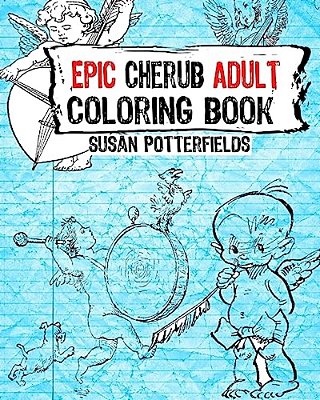 Epic Cherub Adult Coloring Book-..