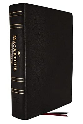 Nkjv, Macarthur Study Bible, 2ND Edition, Genuine Leather, Black, Comfort Print: Unleashing God's Truth One Verse At A Time-..
