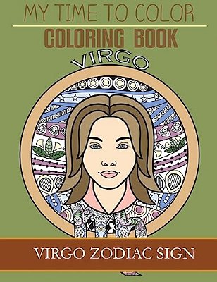 Virgo Zodiac Sign - Adult Coloring Book-..