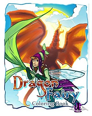 Dragon/Fairy Coloring Book-..