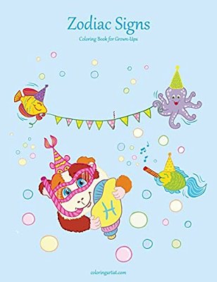 Zodiac Signs Coloring Book 1-..