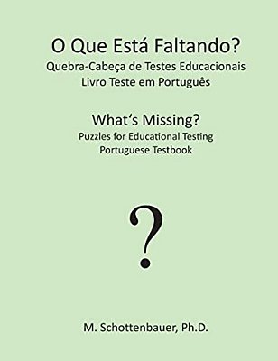 O Que Está Faltando? Quebra-Cabeça De Testes Educacionais: Livro Teste Em Português-..