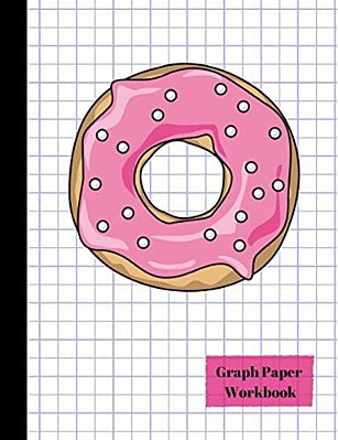 Pink Glazed Donut Quad 4X4 Graph Paper Workbook-..