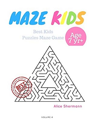 Kids Mazes Age 7+: 50 Best Kids Puzzles Maze Game, Maze For Kids, Children Maze Brain Training Game, Children Mazes Age 7+ Volume 4 Pyramid Maze-..