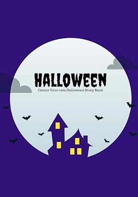 Halloween: Create Your Own Halloween Story Book, 100 Pages, Midnight Purple-..