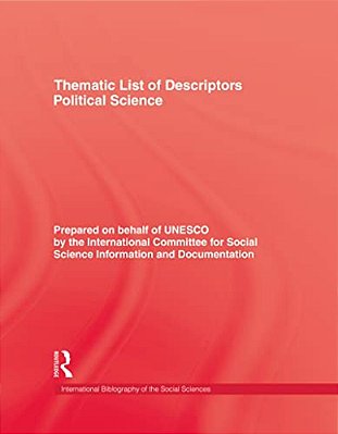 Thematic List Of Descriptors - Political Science-..