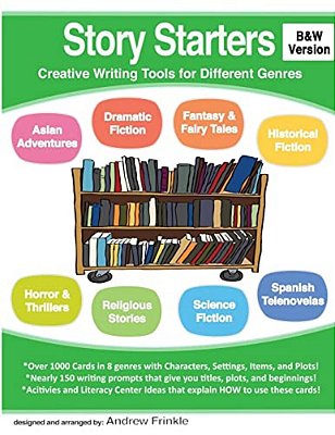 Story Starters: Creative Writing Tools For Different Genres (B&w Version)-..