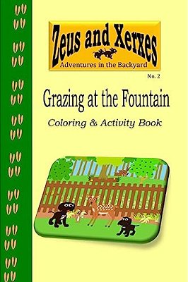 Grazing At The Fountain Coloring & Activity Book-..