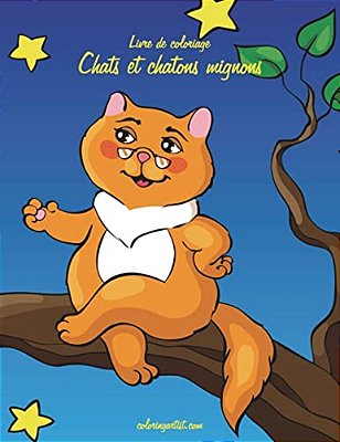 Livre De Coloriage Chats Et Chatons Mignons 3 & 4-..