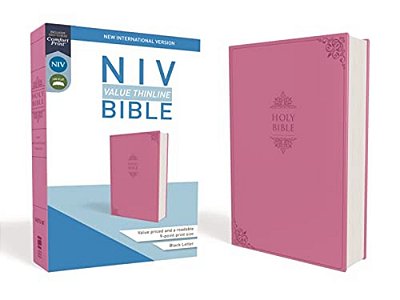 Niv, Value Thinline Bible, Imitation Leather, Pink-..