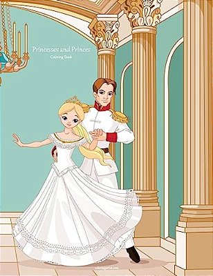 Princesses And Princes Coloring Book 1-..