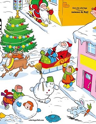 Livre De Coloriage Animaux De Noël 4-..