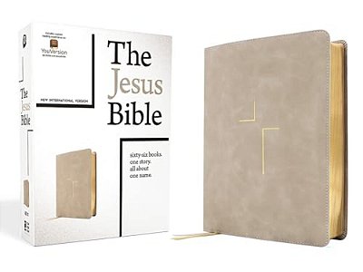The Jesus Bible, Niv Edition, Leathersoft, Stone, Comfort Print-..