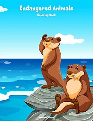 Endangered Animals Coloring Book 1-..