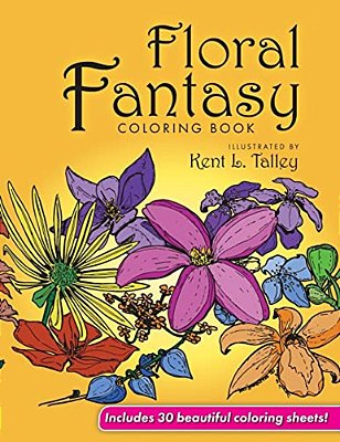 Floral Fantasy Coloring Book-..