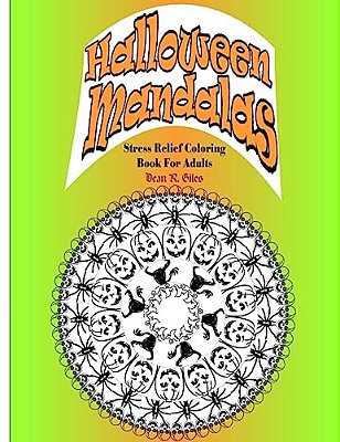 Halloween Mandalas Adult Coloring Book And Tranquil Stress Relief-..