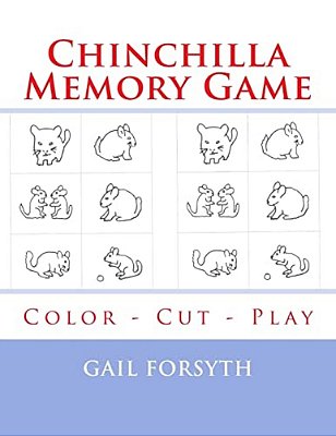 Chinchilla Memory Game: Color - Cut - Play-..