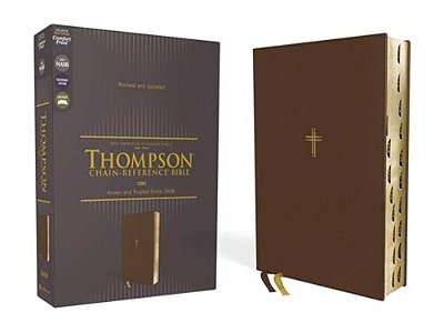 Nasb, Thompson Chain-Reference Bible, Leathersoft, Brown, 1995 Text, Red Letter, Thumb Indexed, Comfort Print-..