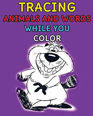 Tracing Animals And Words While You Color-..