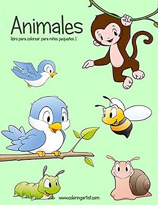 Animales Libro Para Colorear Para Niños Pequeños 1-..