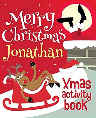 Merry Christmas Jonathan - Xmas Activity Book: (Personalized Children's Activity Book)-..