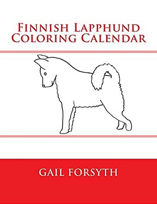 Finnish Lapphund Coloring Calendar-..
