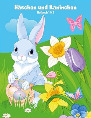 Malbuch Mit Häschen Und Kaninchen 1 & 2-..