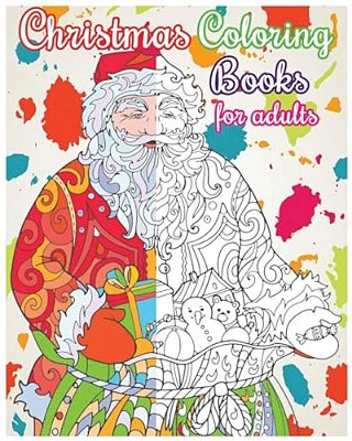 Christmas Coloring Books For Adults: Christmas Designs For Relaxation (+100 Pages)-..