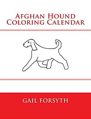 Afghan Hound Coloring Calendar-..