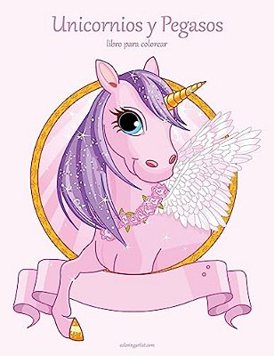 Unicornios Y Pegasos Libro Para Colorear 1-..