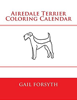 Airedale Terrier Coloring Calendar-..