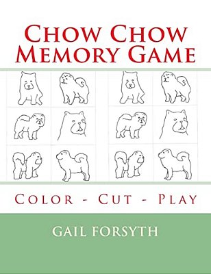 Chow Chow Memory Game: Color - Cut - Play-..